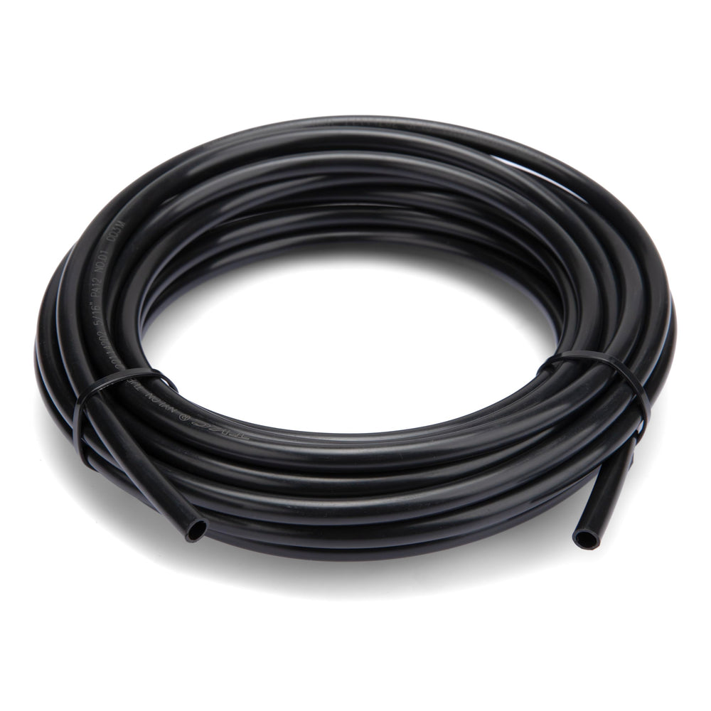 ZTTM fuel line with hose clamps and barbs, demonstrates secure connection option