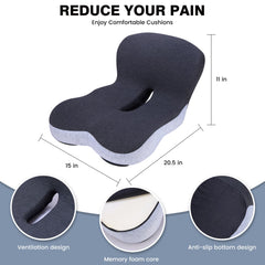 ZUAMEGU non-slip bottom detail ensuring cushion stays in place