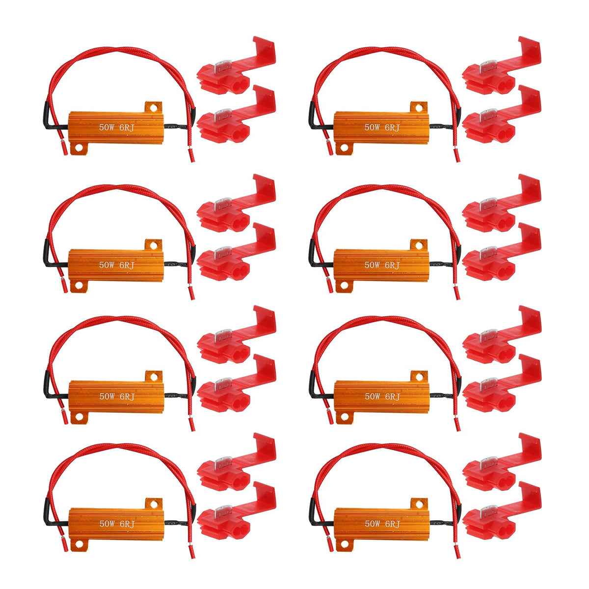 ZUDKSUY front view of full 8-pack showing contents and accessories for easy fit-up