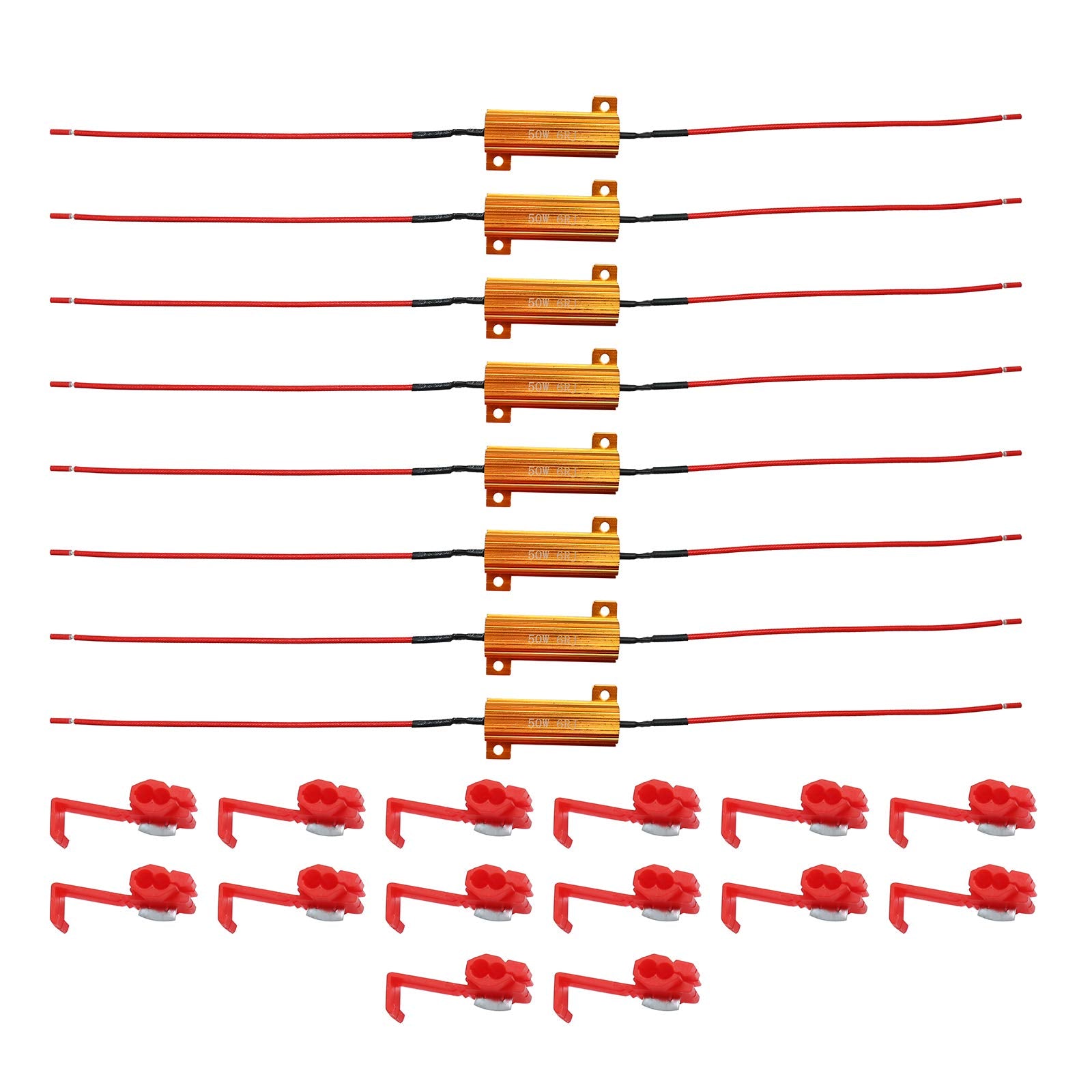 ZUDKSUY resistor mounted under hood demonstrating proper placement and improved signal function