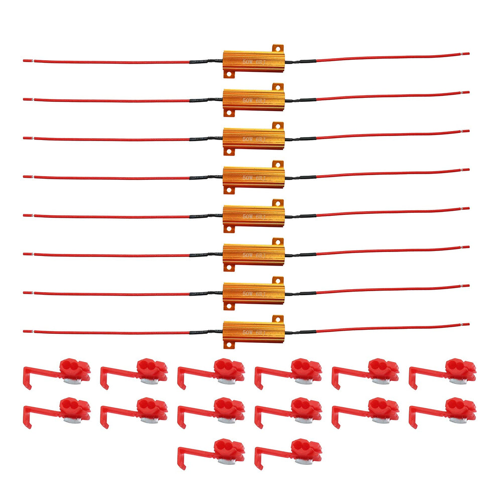 ZUDKSUY resistor mounted under hood demonstrating proper placement and improved signal function