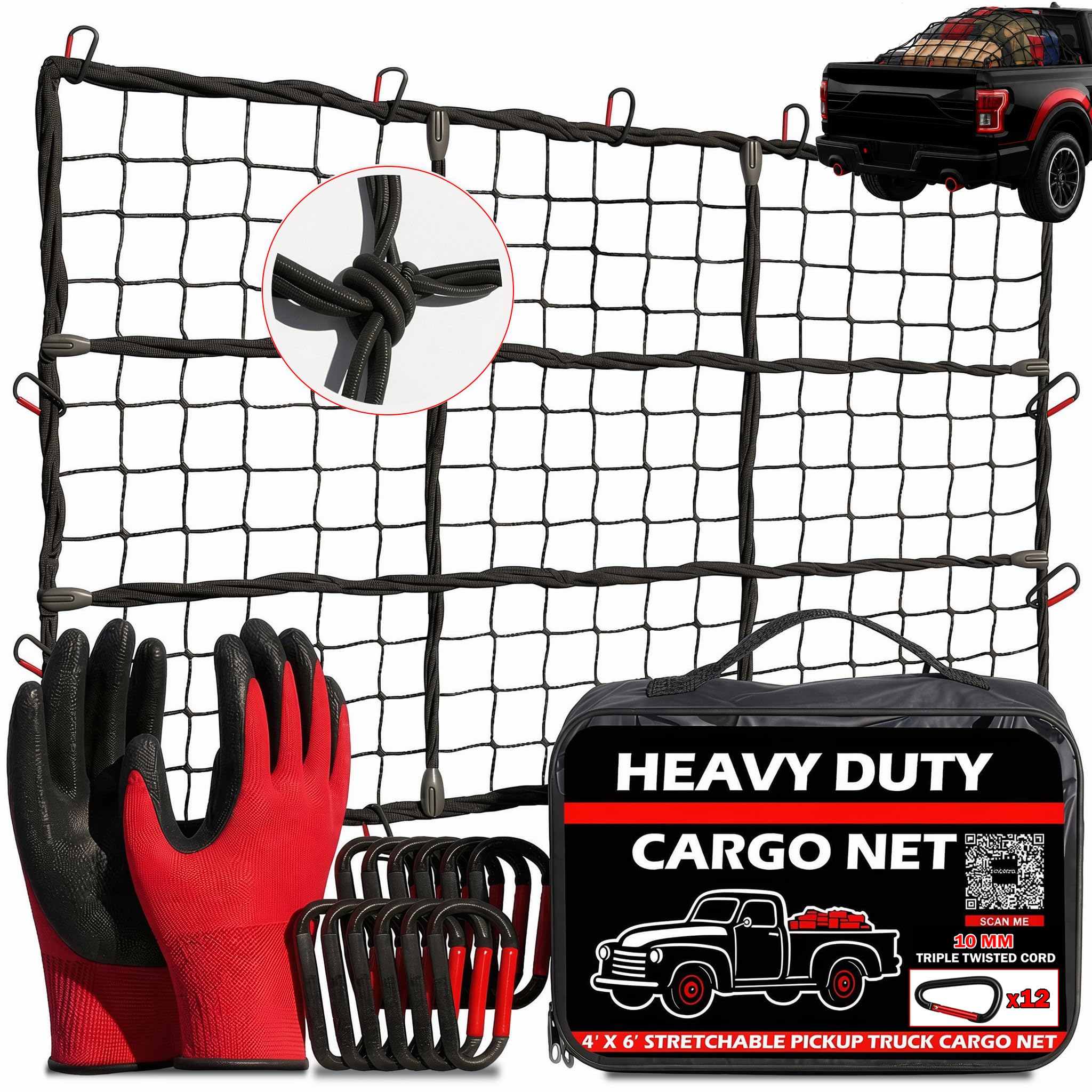 ZULWEST front packaging showing cargo net and accessories for quick identification