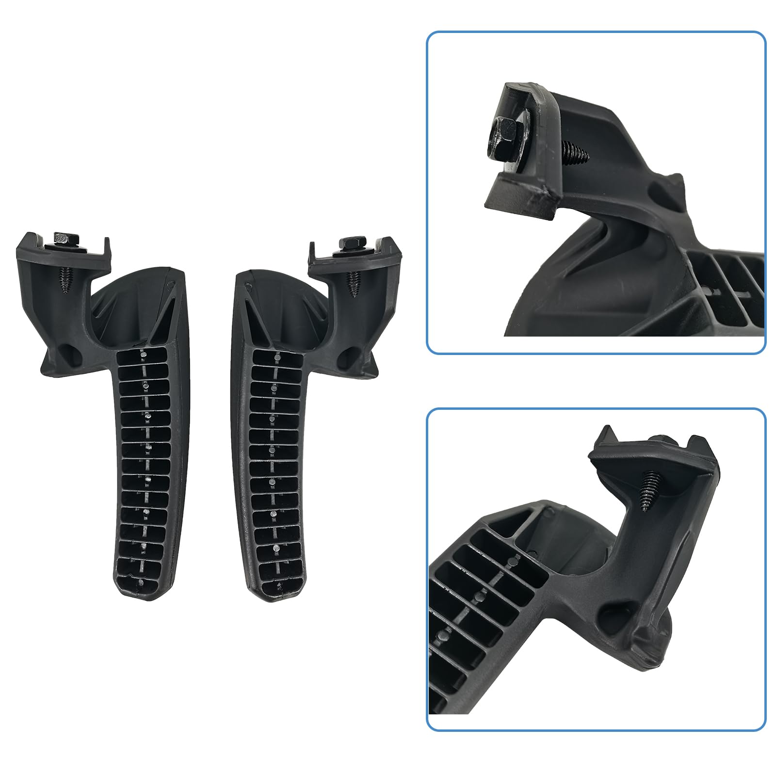 ZUVELLO front handle side profile showing shape and OEM-like alignment benefit