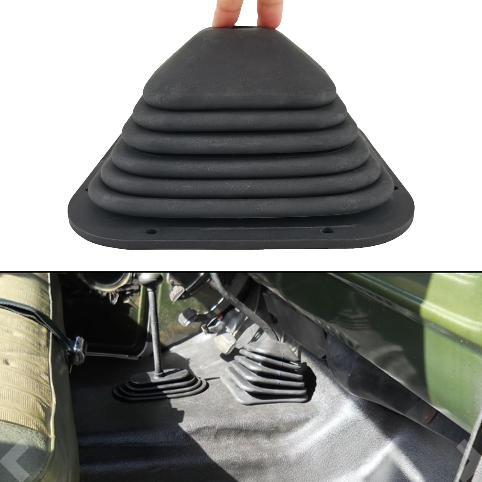 ZUVELLO shift boot in Kenworth interior reducing noise and drafts