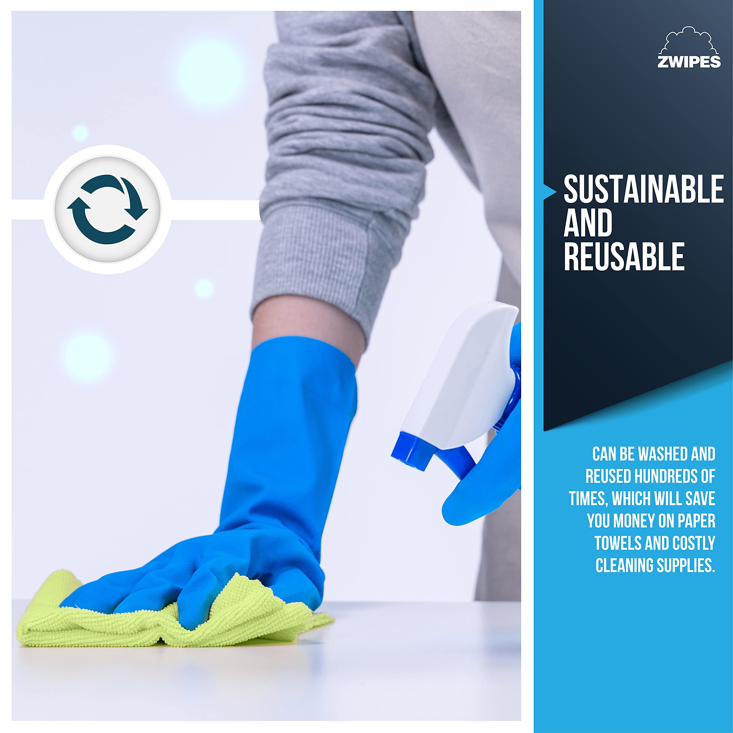 Zwipes absorbing spill to demonstrate high absorbency and fast liquid lift