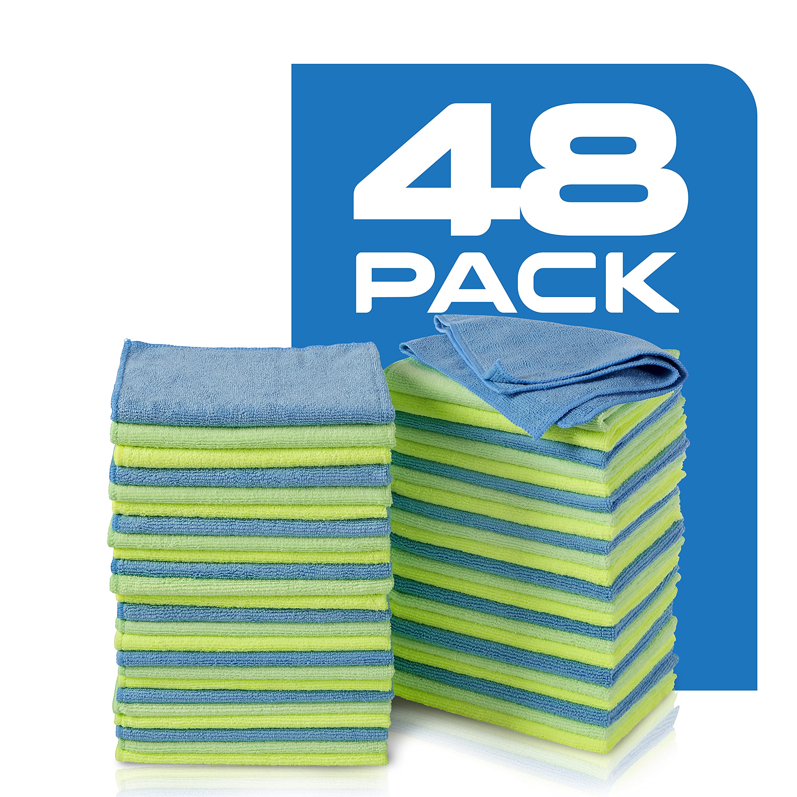 Zwipes individual cloth laid flat displaying size and plush pile for versatile cleaning