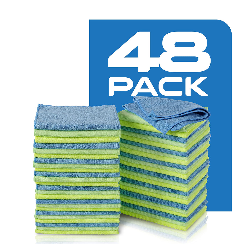 Zwipes individual cloth laid flat displaying size and plush pile for versatile cleaning