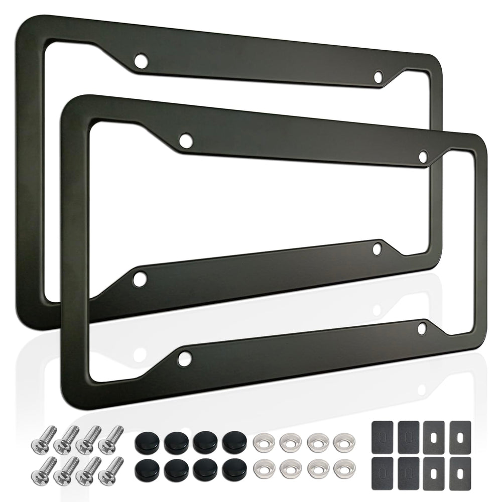 ZXFOOG front view frame showing matte black finish and sleek fit