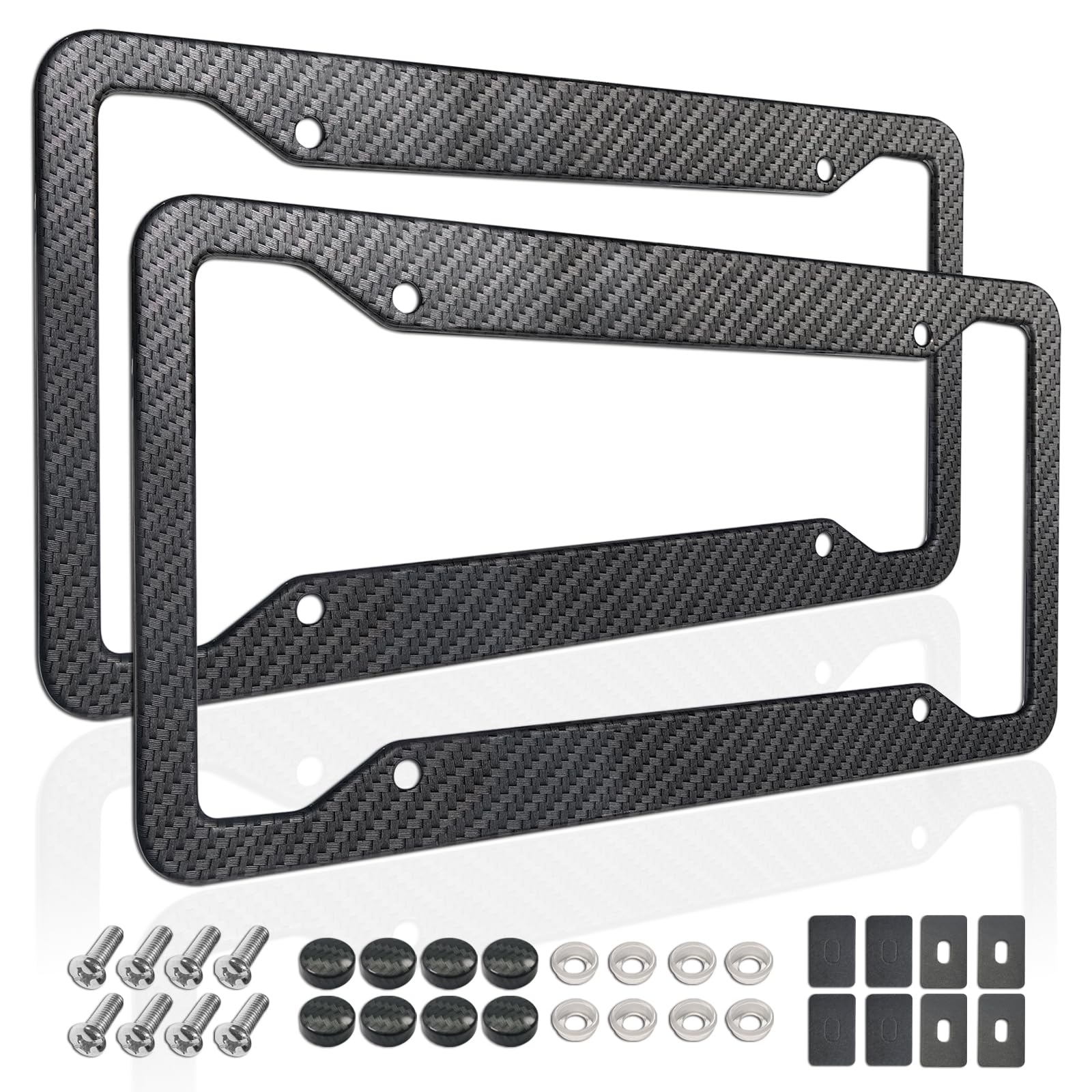 ZXFOOG front view frame showing matte carbon pattern and clean edges for style