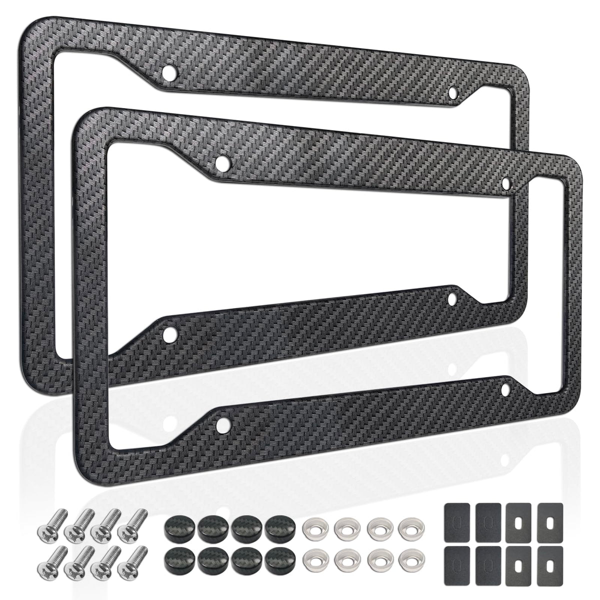 ZXFOOG front view frame showing matte carbon pattern and clean edges for style