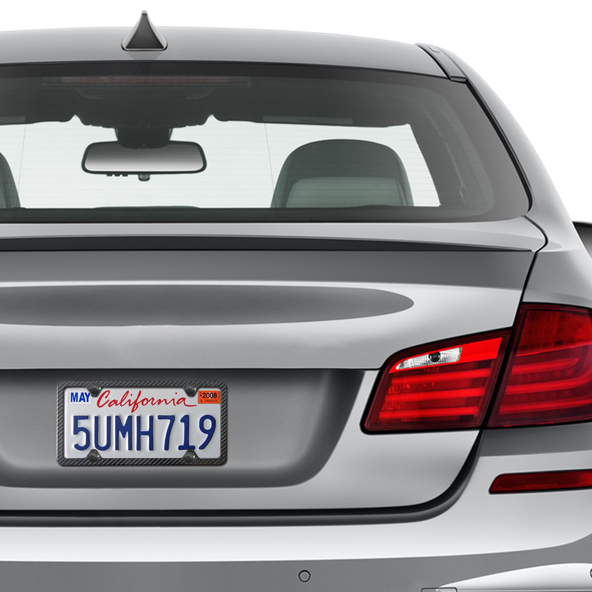 ZXFOOG installed on sedan rear demonstrating street-legal fit and polished look