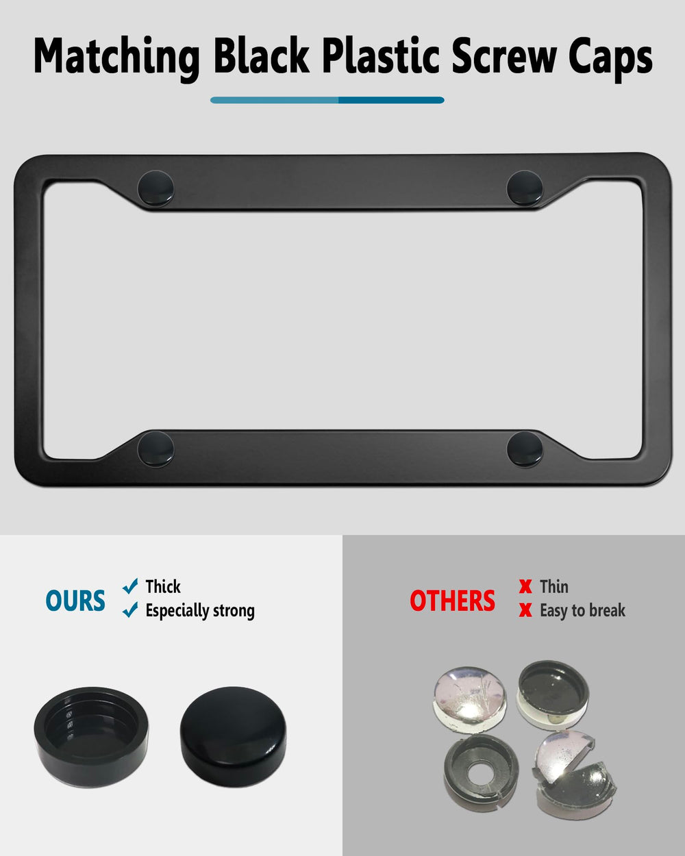 ZXFOOG frame mounted on car front bumper giving clean trimmed look