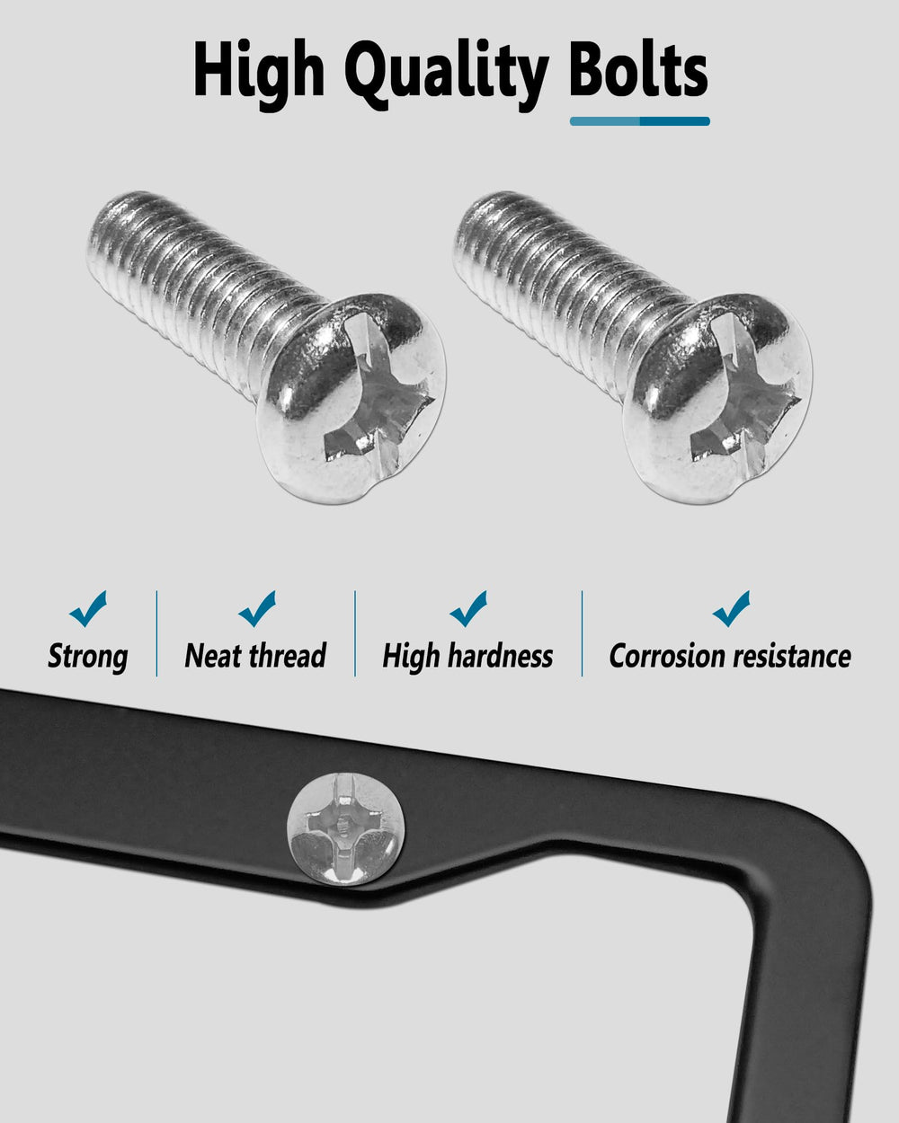 ZXFOOG edge profile close-up showing 1.3mm aluminum thickness strength