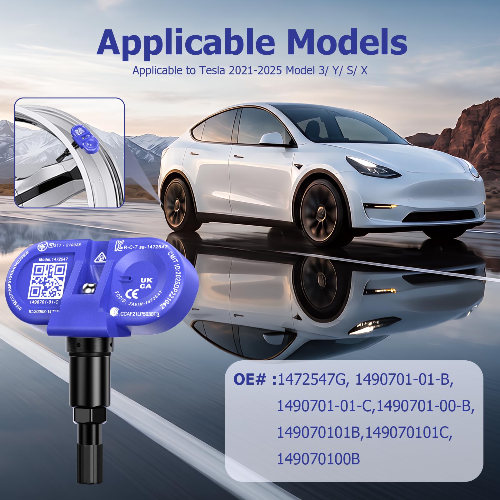 ZYCAPATP TPMS side profile highlighting compact design and fit