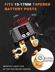 Zypherion terminal connection detail showing copper contacts and tight fasteners for reliable conductivity